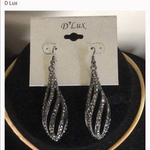 Beautiful blinged out dangle earrings